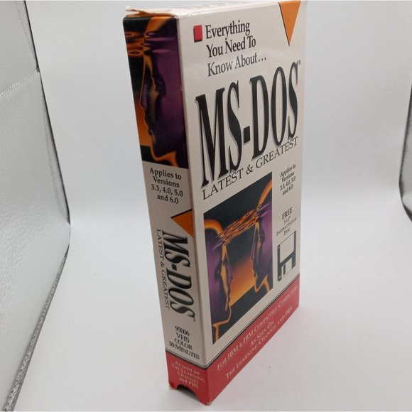 MS DOS Latest and Greatest VHS Floppy Video Everything You Need To Know Vintage - Picture 9 of 9